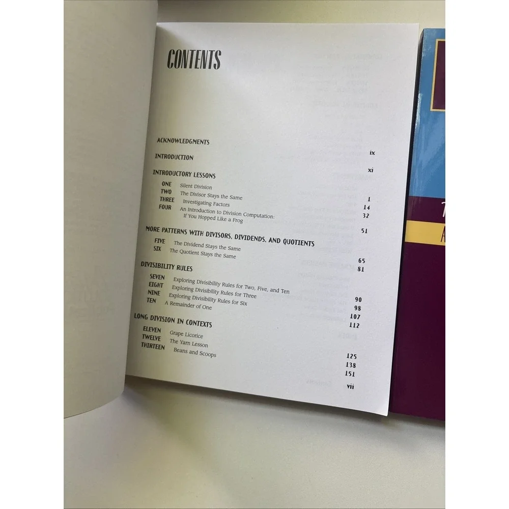 Teaching Arithmetic: Lessons for Introducing Fractions, Ex-Division Grades 4-5